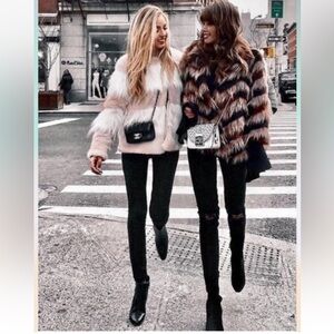 NWOT Zara Woman Bloggers Favorite Faux Fur Jacket
